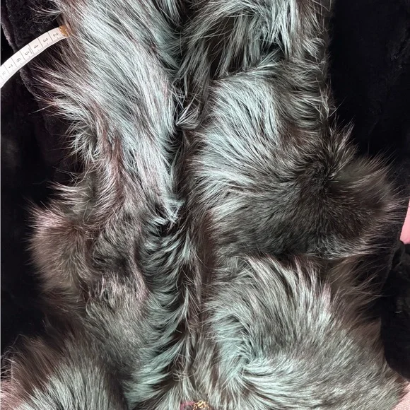 EUC - SASSOFONO Natural Faux Fur Foxy Coat - Picture 7 of 7